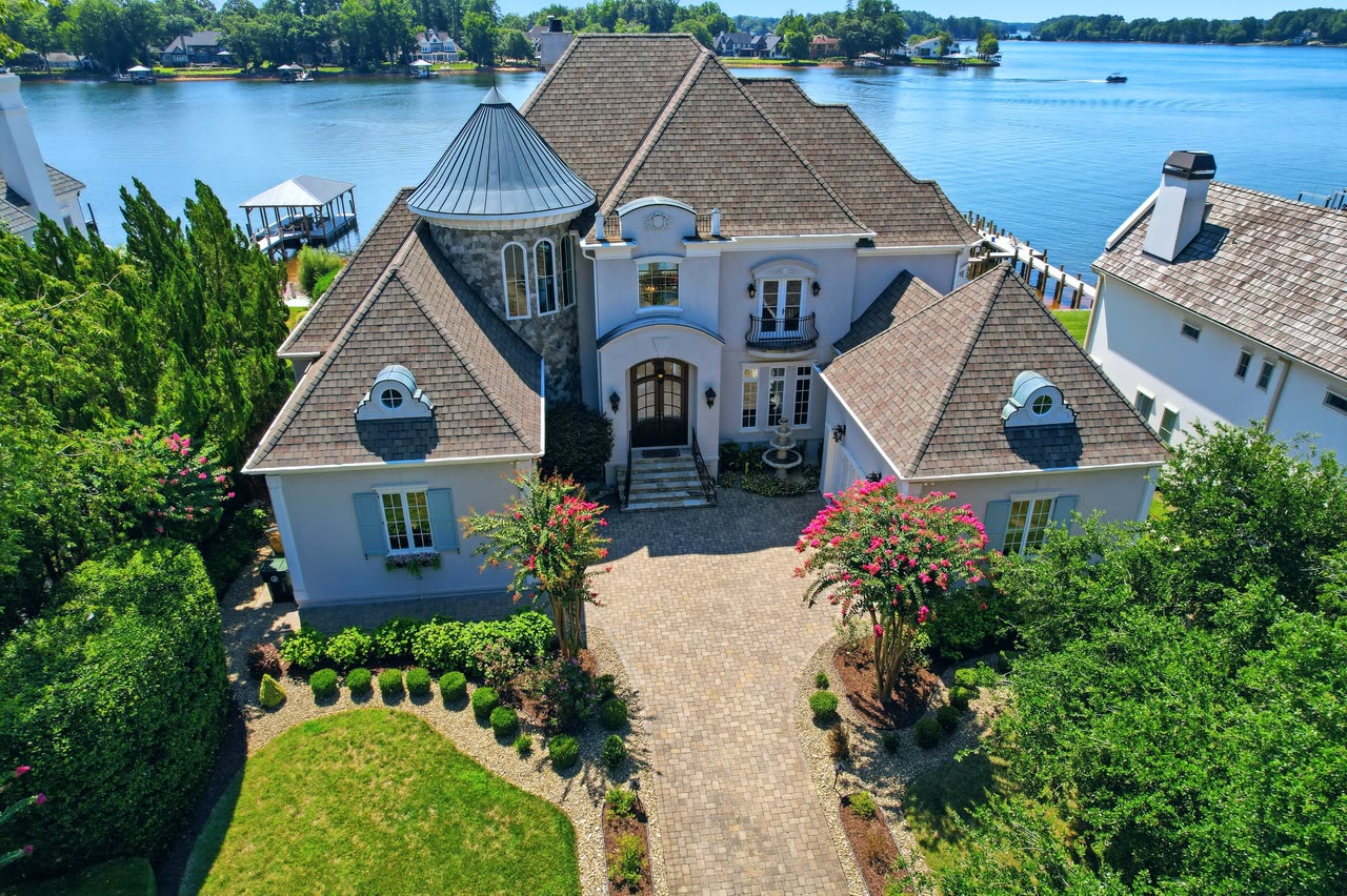 The house and the water behind it