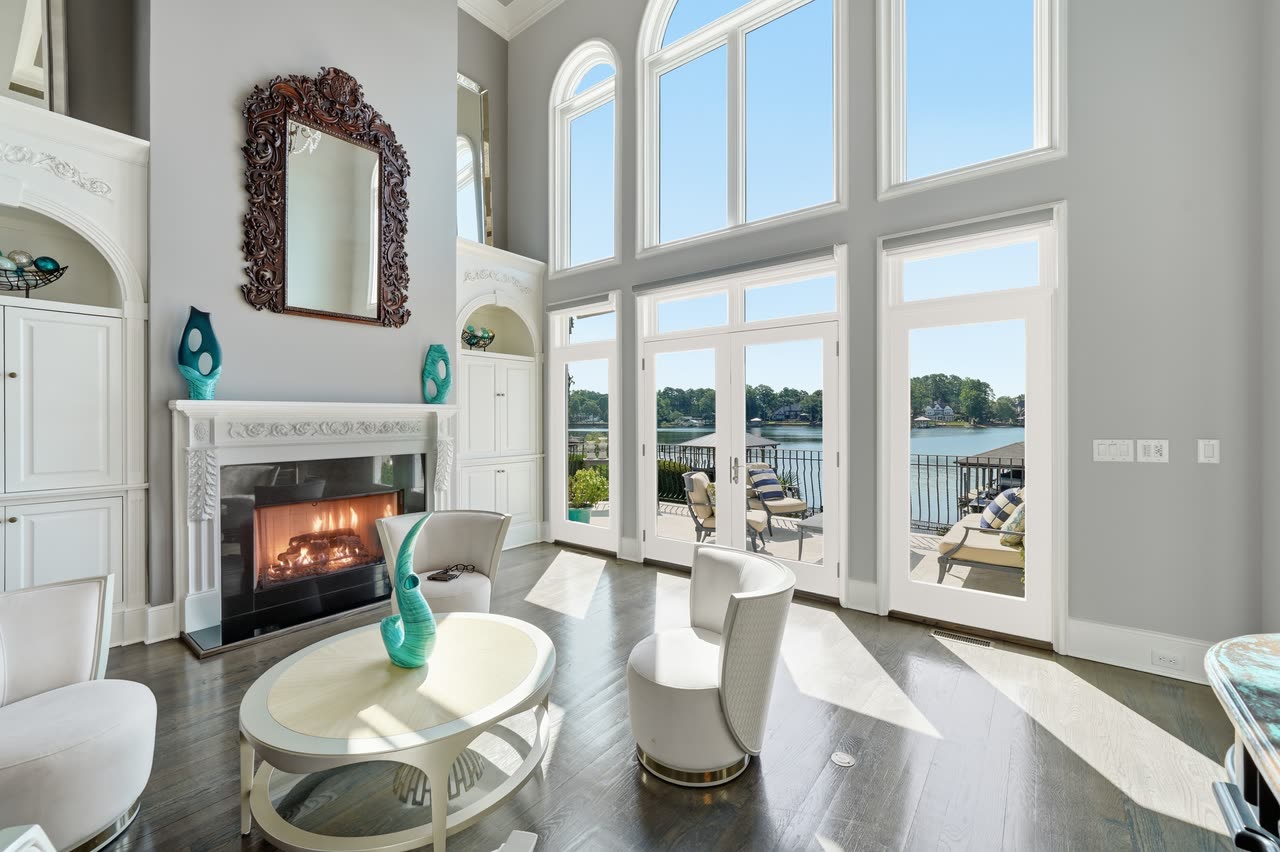 Great room fireplace