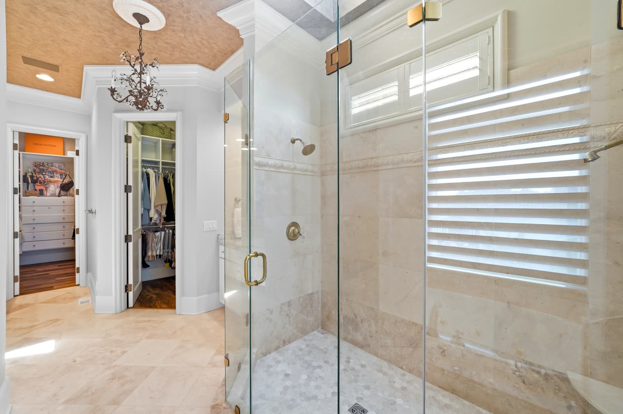 Primary bathroom shower